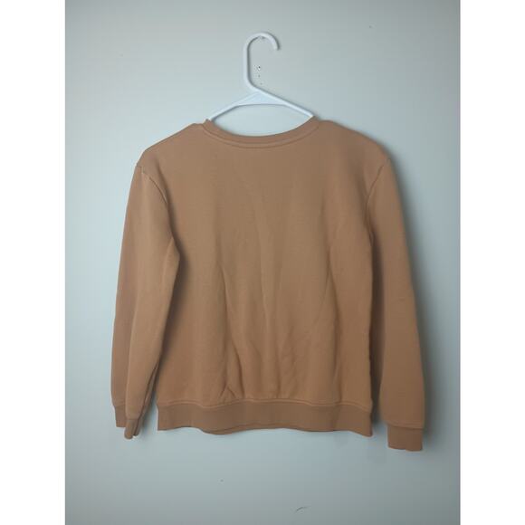 Little Co By Lauren Conrad Reindeer Brown Crew Neck Sweatshirt Youth Size 12 - Picture 5 of 5